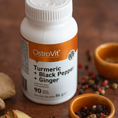 OstroVit Turmeric + Black Pepper + Ginger 90 tabs