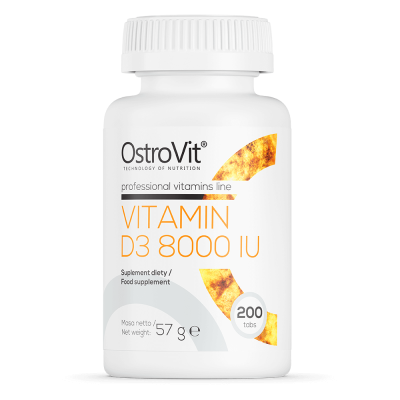 OstroVit Vitamin D3 8000 IU 200 tabs